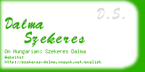 dalma szekeres business card